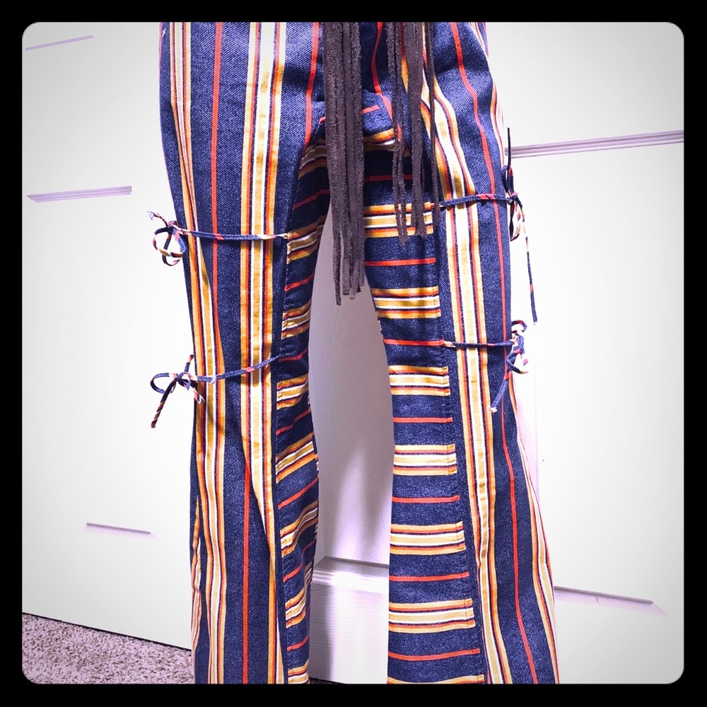 1970’s vintage bell bottom jeans.